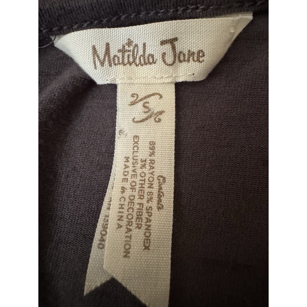 Matilda Jane Size S Choose Your Own Path Go West Maxi Dress Women Space Dye Gray - Picture 7 of 8